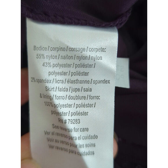 Alex Evenings Deep Plum One Piece Gown Womens 16W NWT Formal Wedding Holidays - Picture 11 of 13